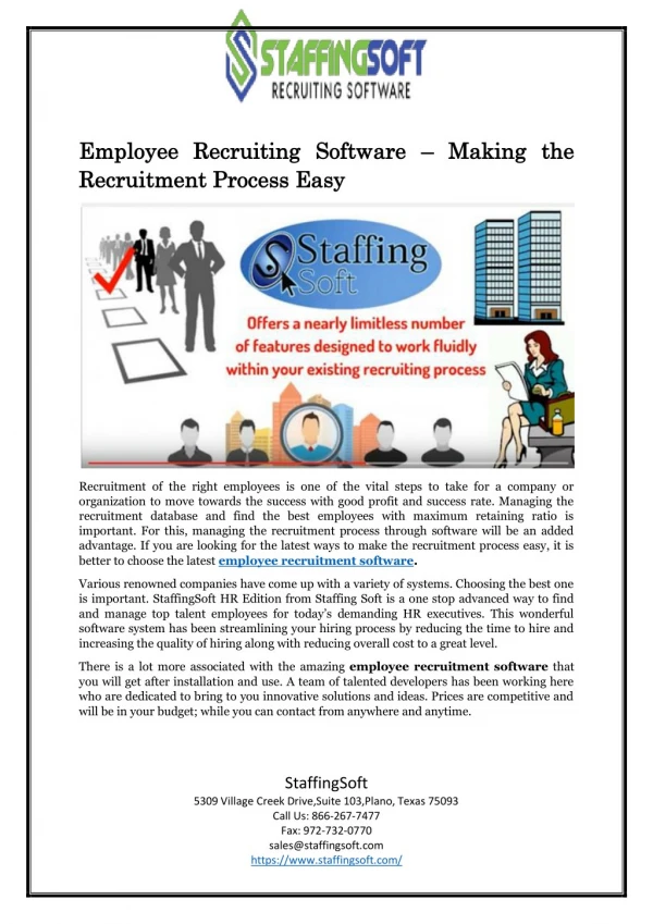 Employee Recruiting Software – Making the Recruitment Process Easy
