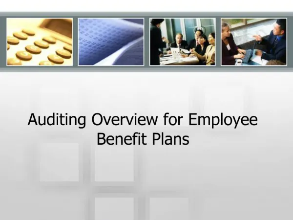 Auditing Overview for Employee Benefit Plans