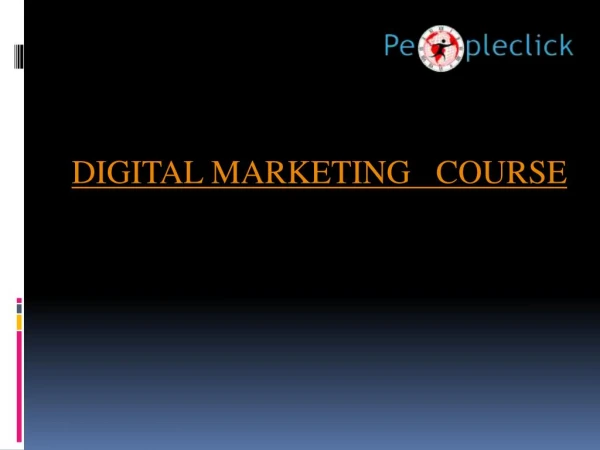 Digital Marketing Course content