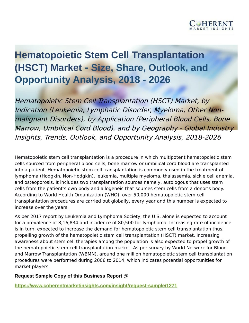 hematopoietic stem cell transplantation hsct