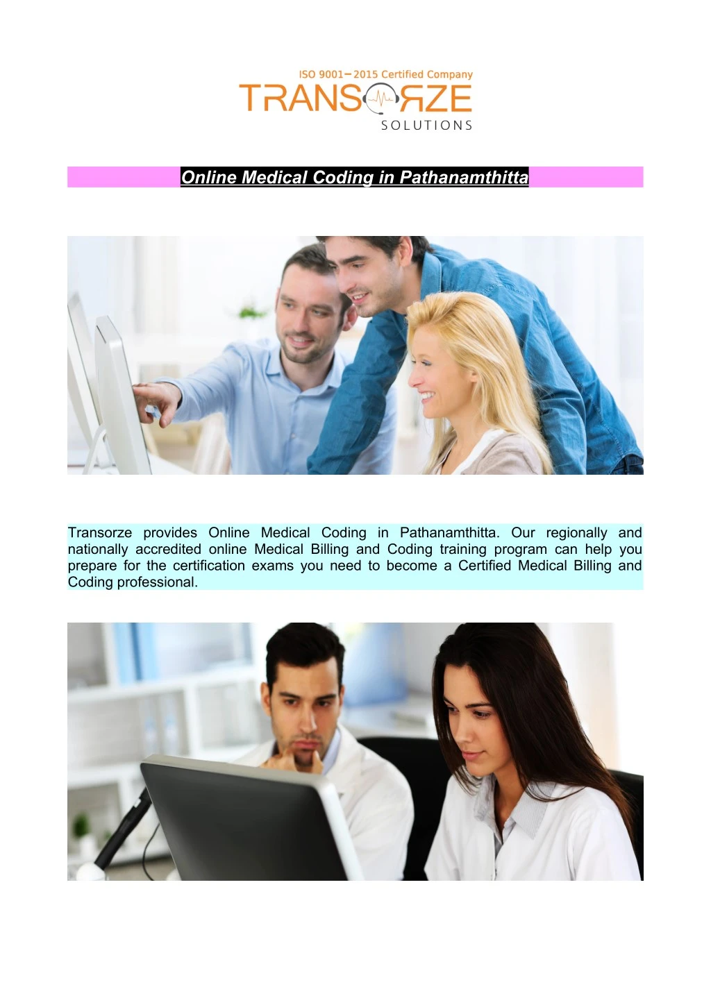 online medical coding in pathanamthitta