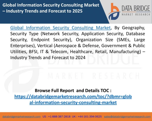 Global Information Security Consulting Market – Industry Trends and Forecast to 2024