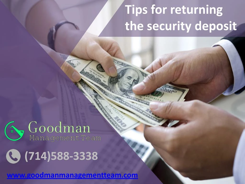 tips for returning the security deposit