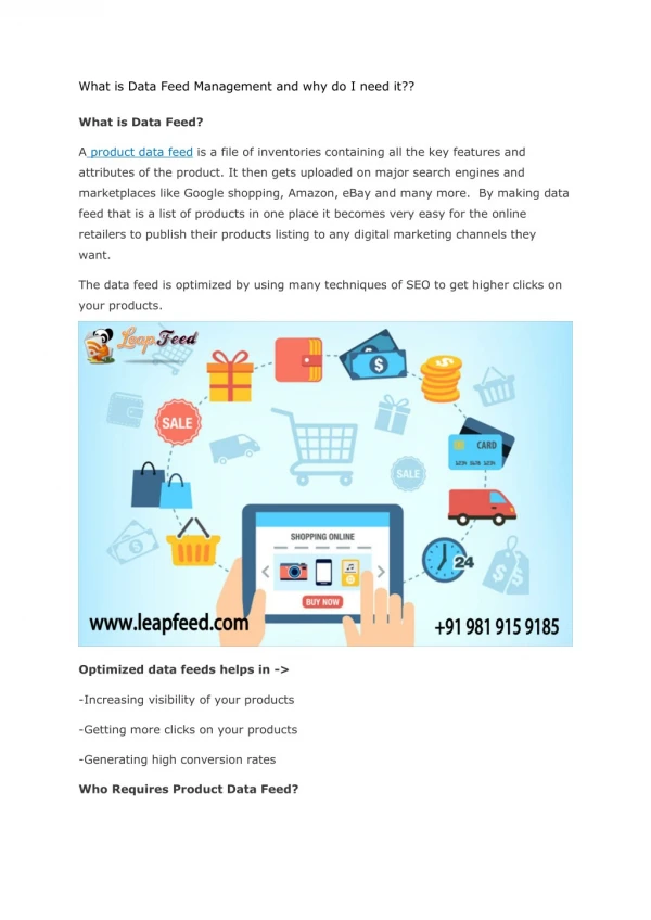 Supplier Data Management | Sell Product Online