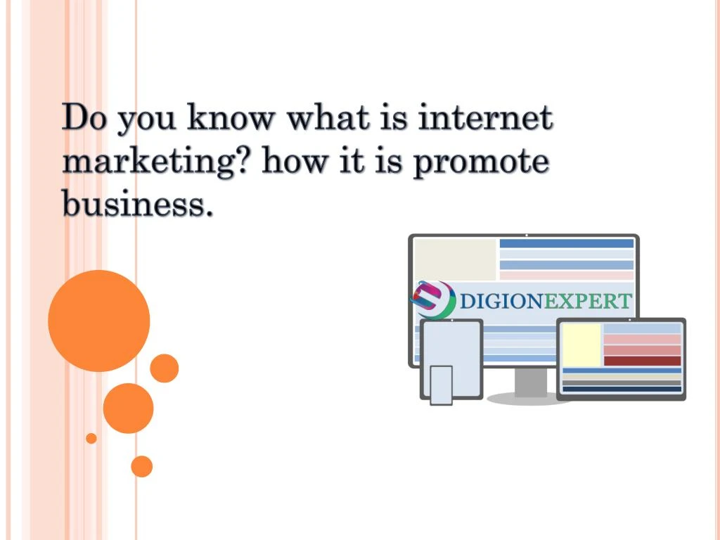 do you know what is internet marketing