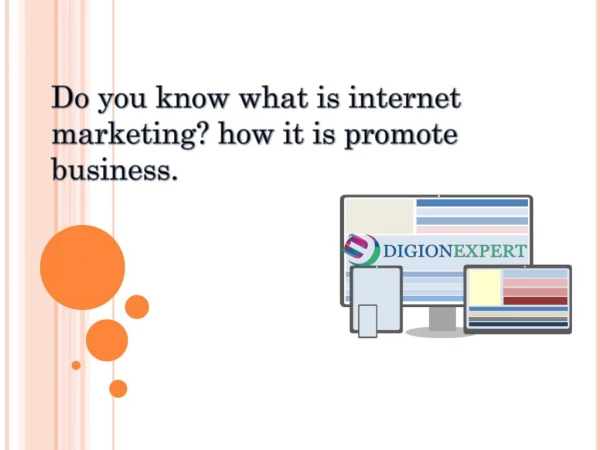 Lets Grab the Internet Marketing services easily & cheap price at digionexeprt.