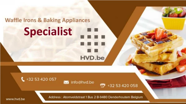 Waffle Irons & Baking Appliances - Specialist