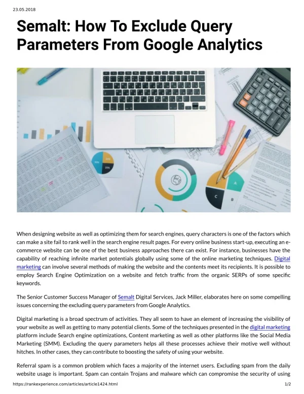 Semalt: How To Exclude Query Parameters From Google Analytics