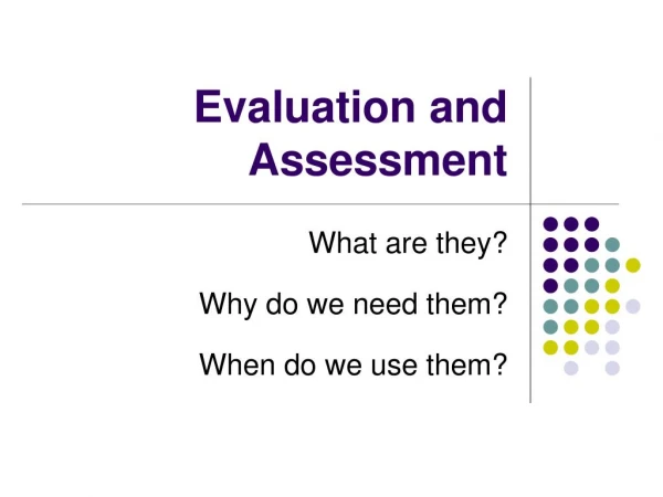 Measurement Evaluation