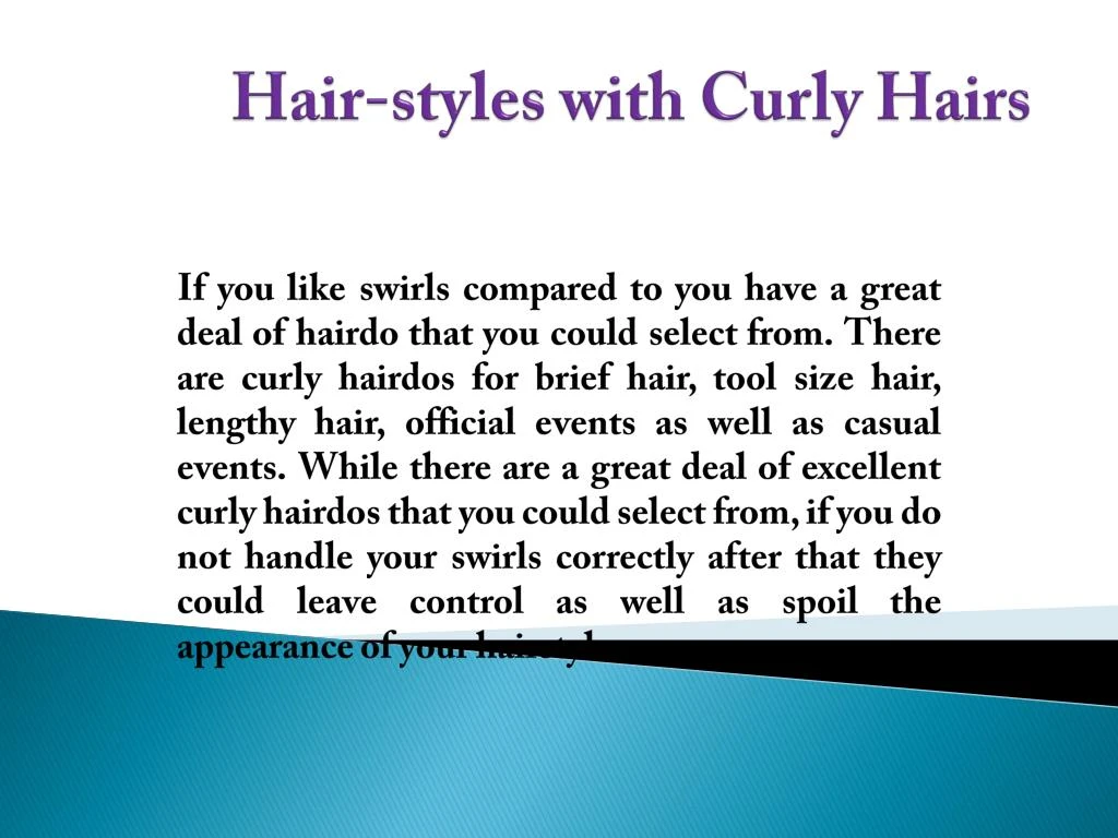 hair styles with curly hairs