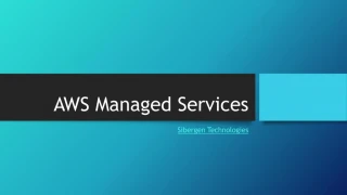 AWS Managed Services - slide 1