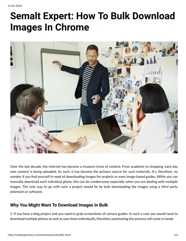Semalt Expert: How To Bulk Download Images In Chrome