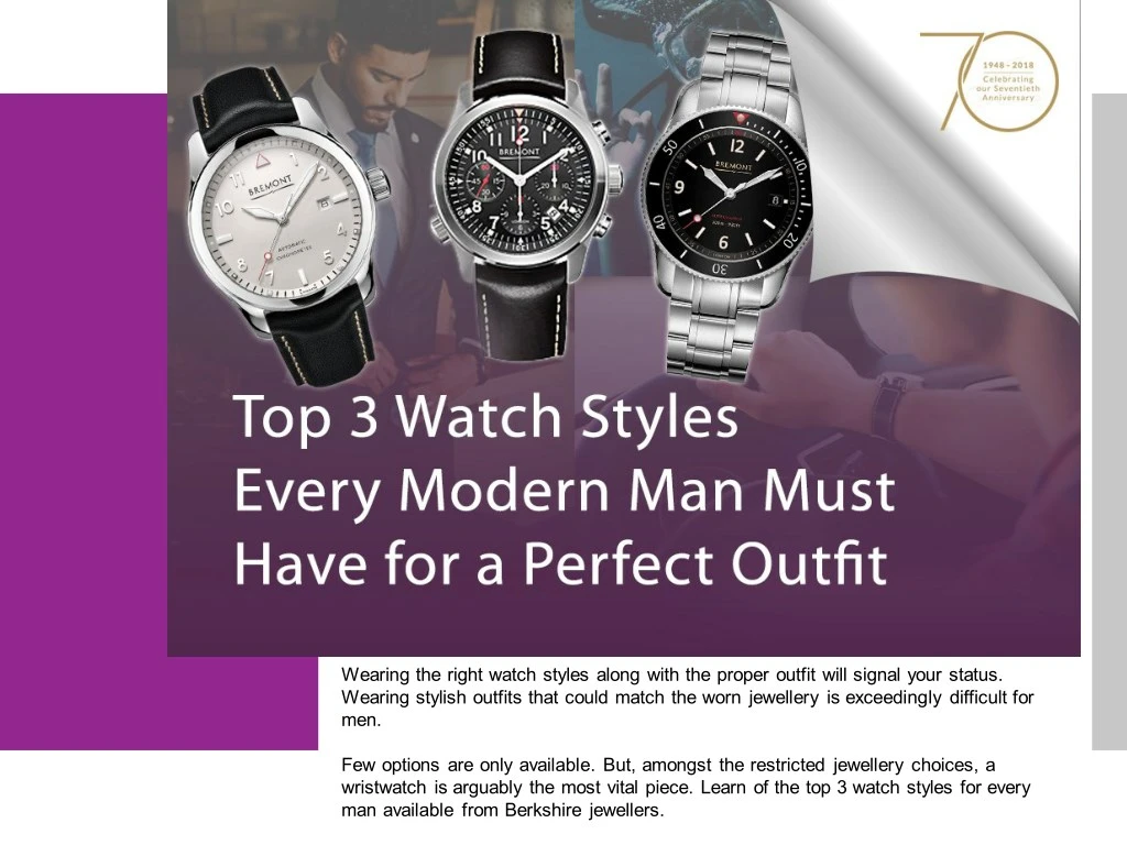 wearing the right watch styles along with