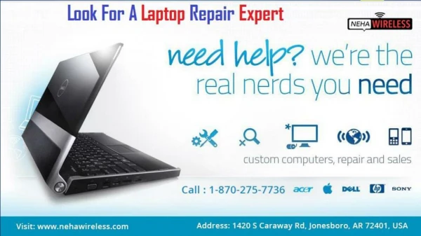Look for a laptop repair expert