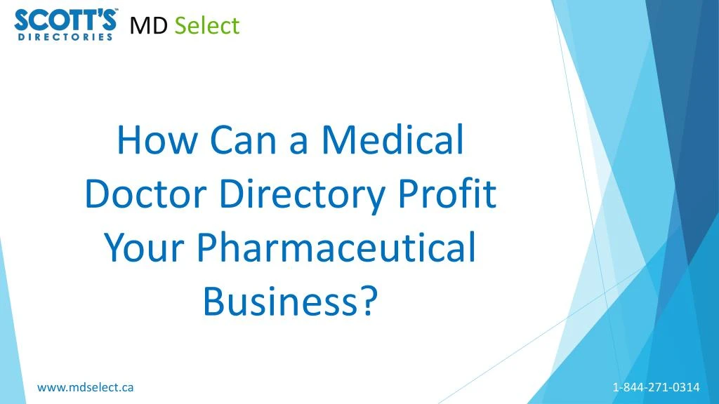 how can a medical doctor directory profit your pharmaceutical business