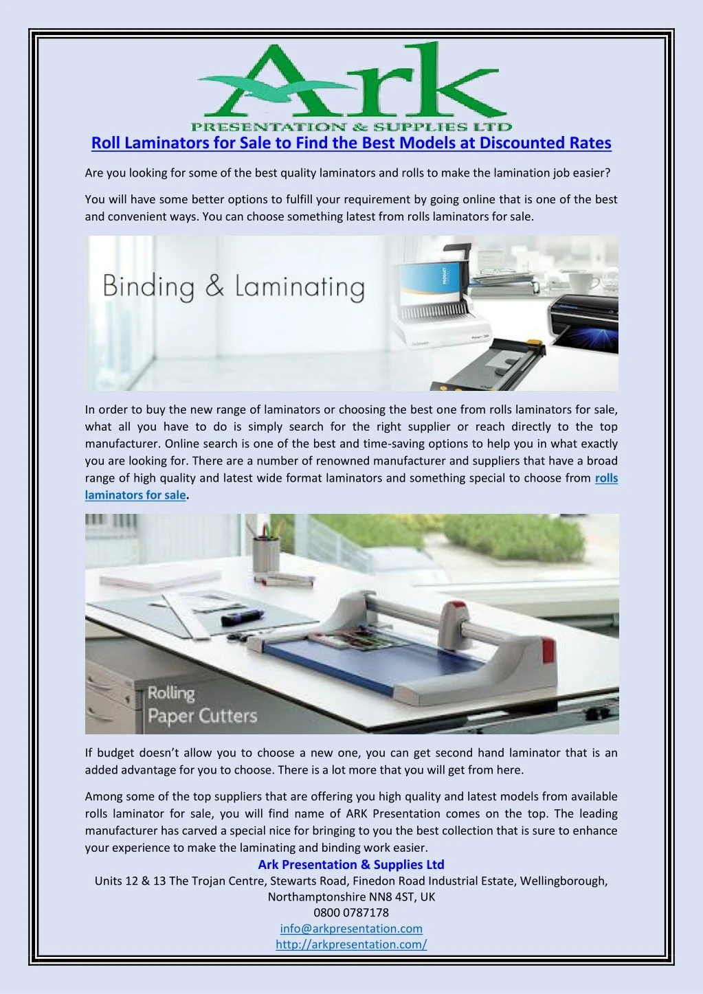 roll laminators for sale to find the best models