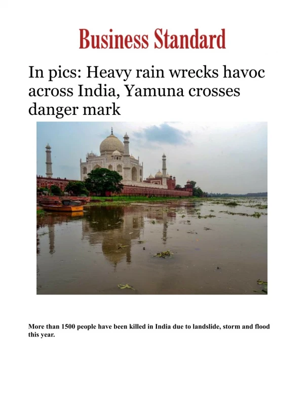 In pics: Heavy rain wrecks havoc across India, Yamuna crosses danger mark 