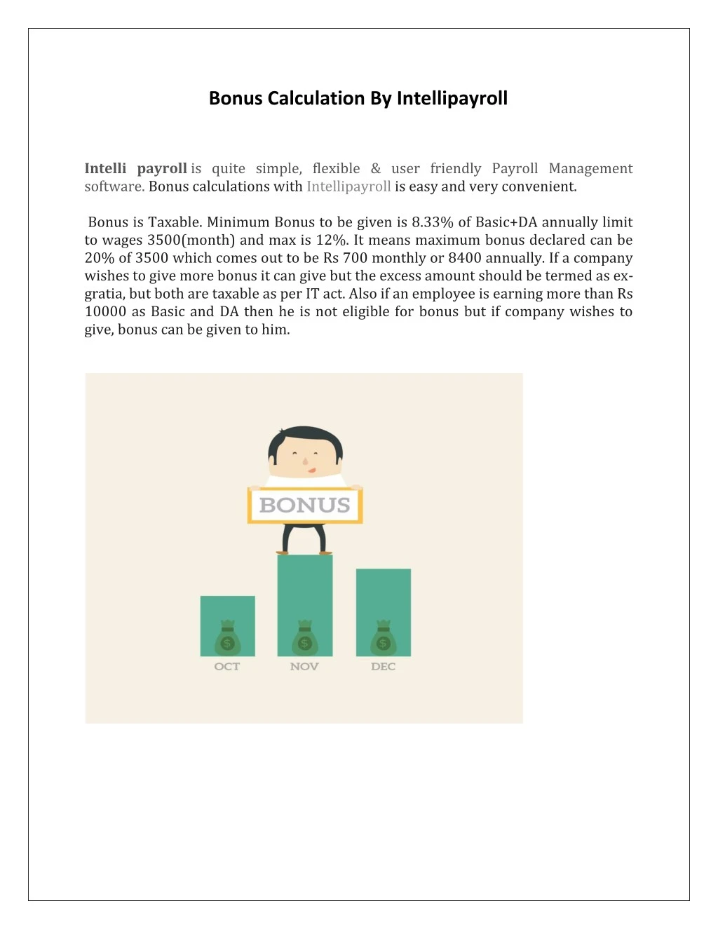 bonus calculation by intellipayroll