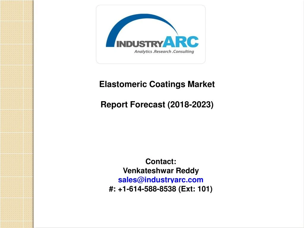 elastomeric coatings market report forecast 2018