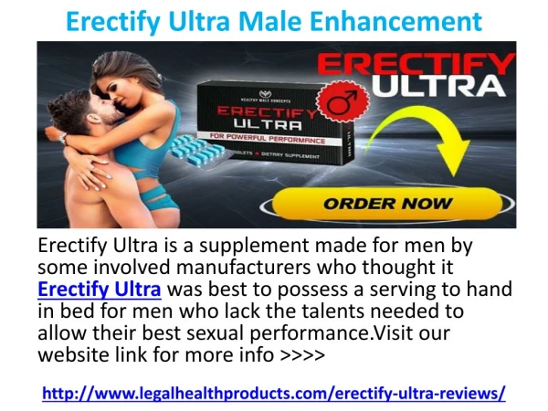 Erectify Ultra Male Enhancement