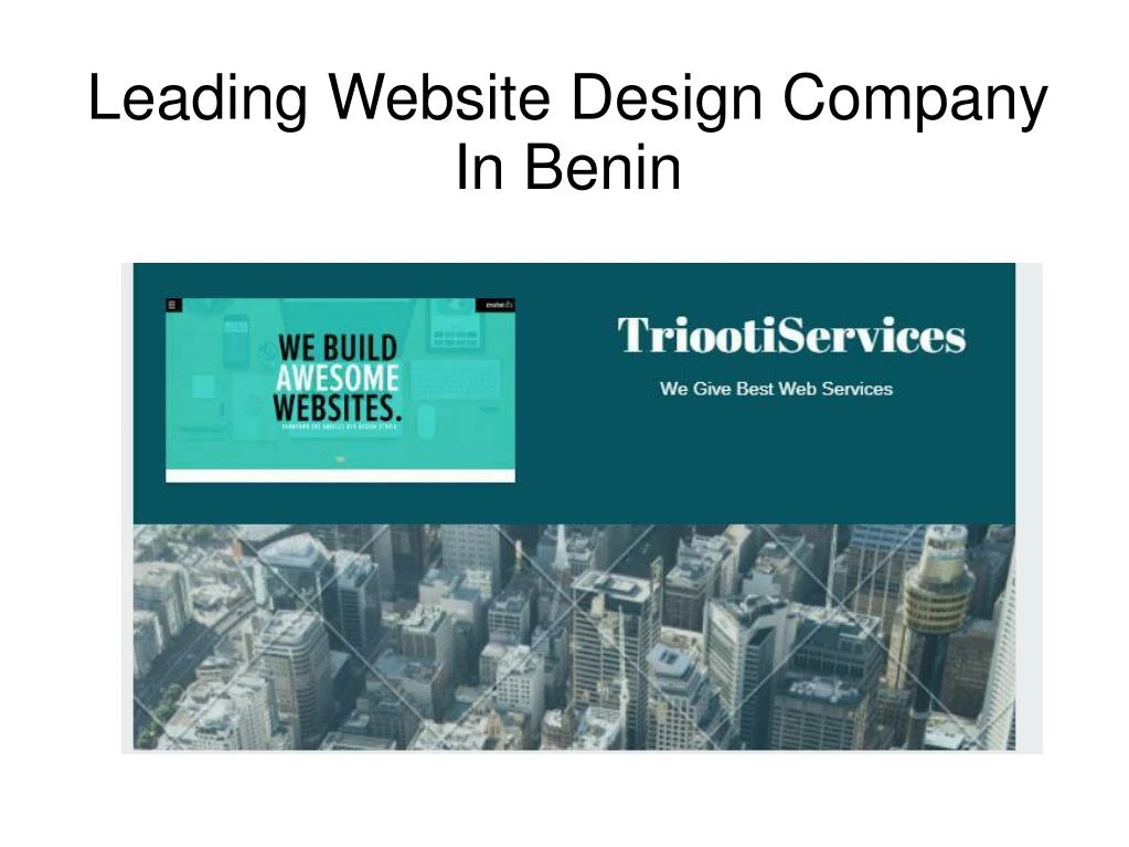 leading website design company in benin