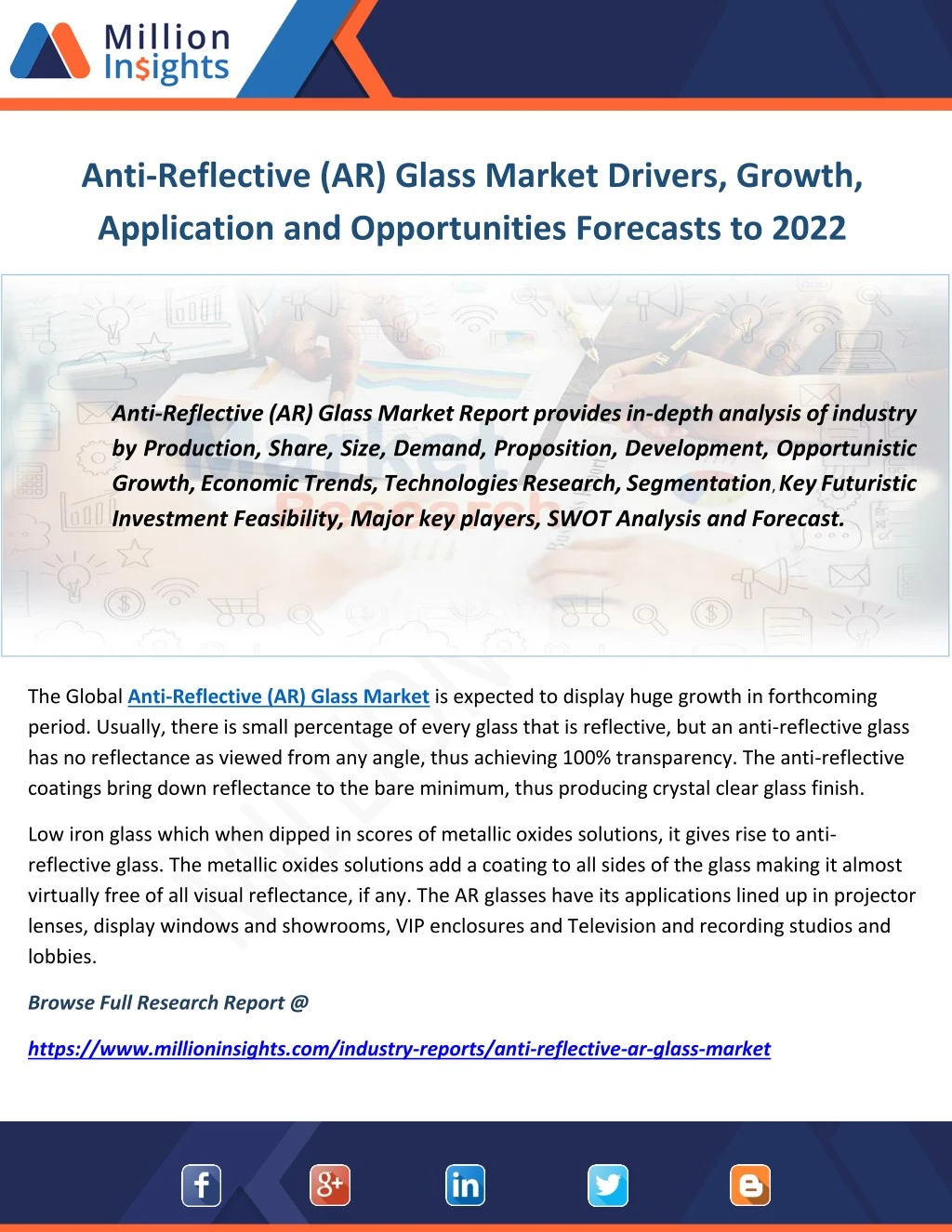 anti reflective ar glass market drivers growth