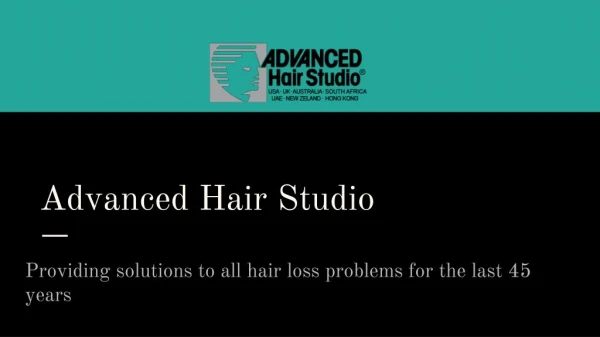 Frequently Asked Questions About Hair Loss - Advanced Hair Studio