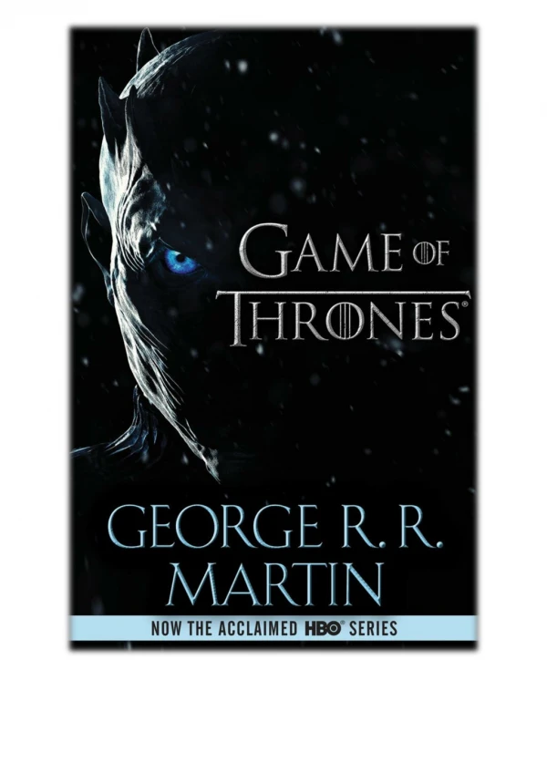 A Game of Thrones By George R.R. Martin PDF Free Download