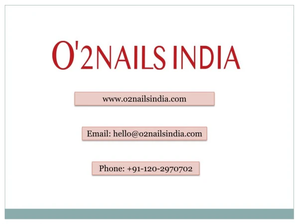 Got Amazing Nail Art in India by O’2 Nails India
