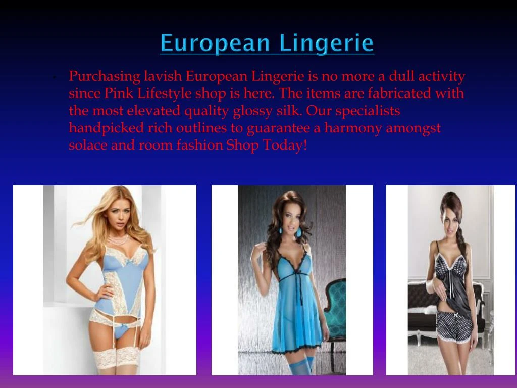 european lingerie
