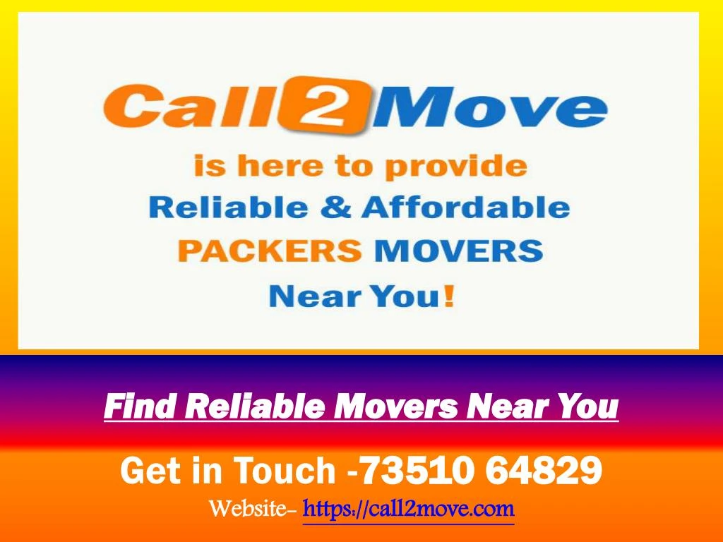 find reliable movers near you