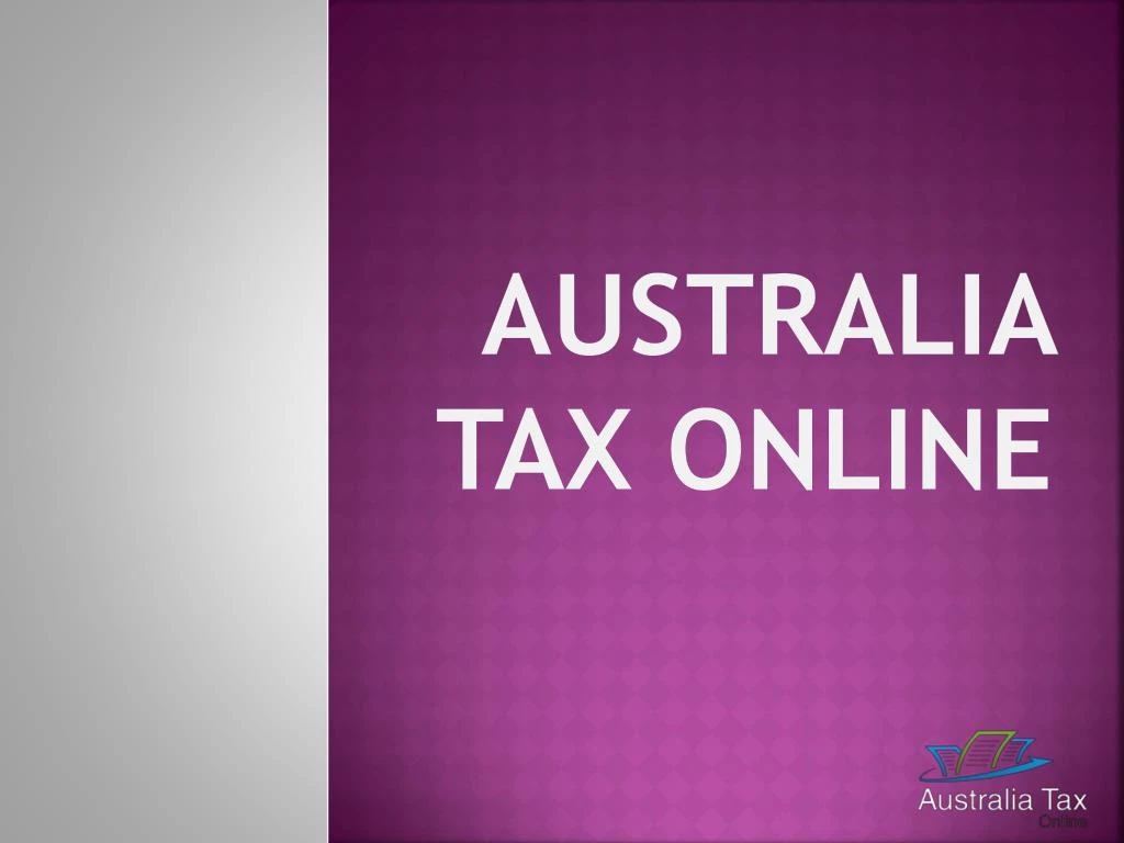 australia tax online