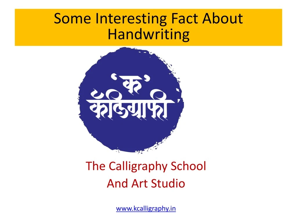 some interesting fact about handwriting
