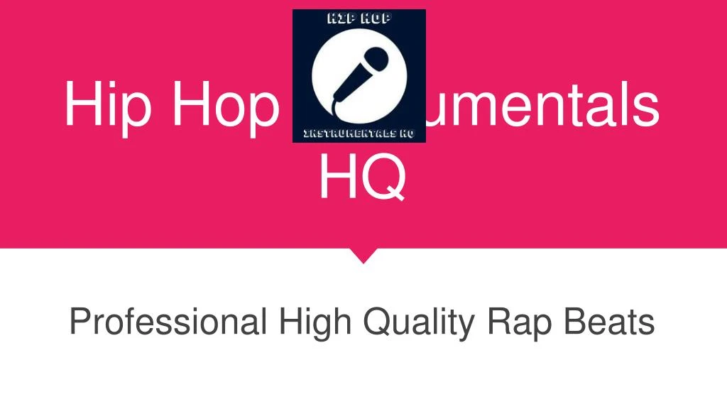 hip hop instrumentals hq