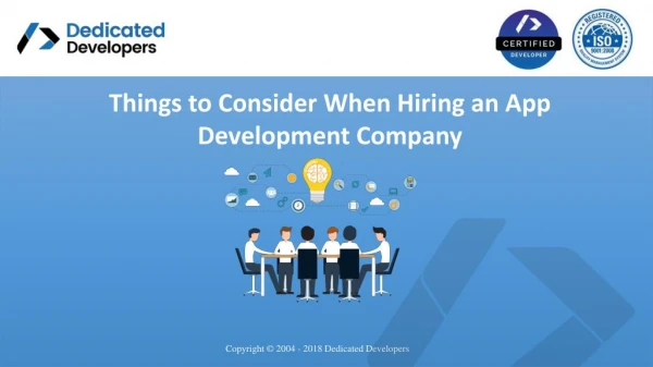 Points to Consider When Hiring an App Development Company