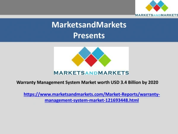 Warranty Management System Market worth USD 3.4 Billion by 2020