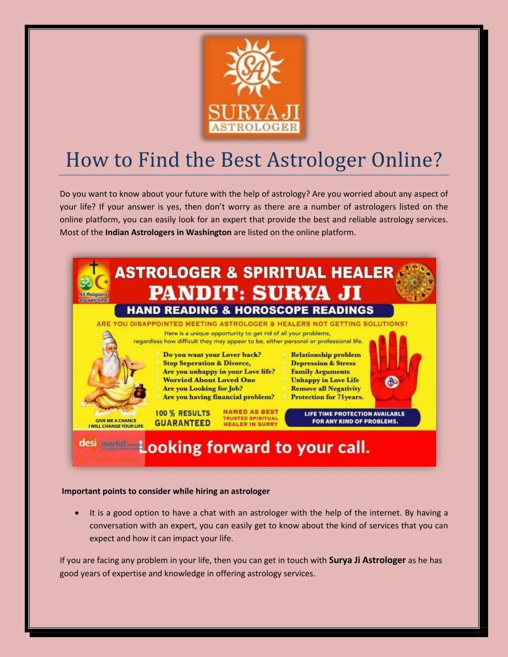 how to find the best astrologer online