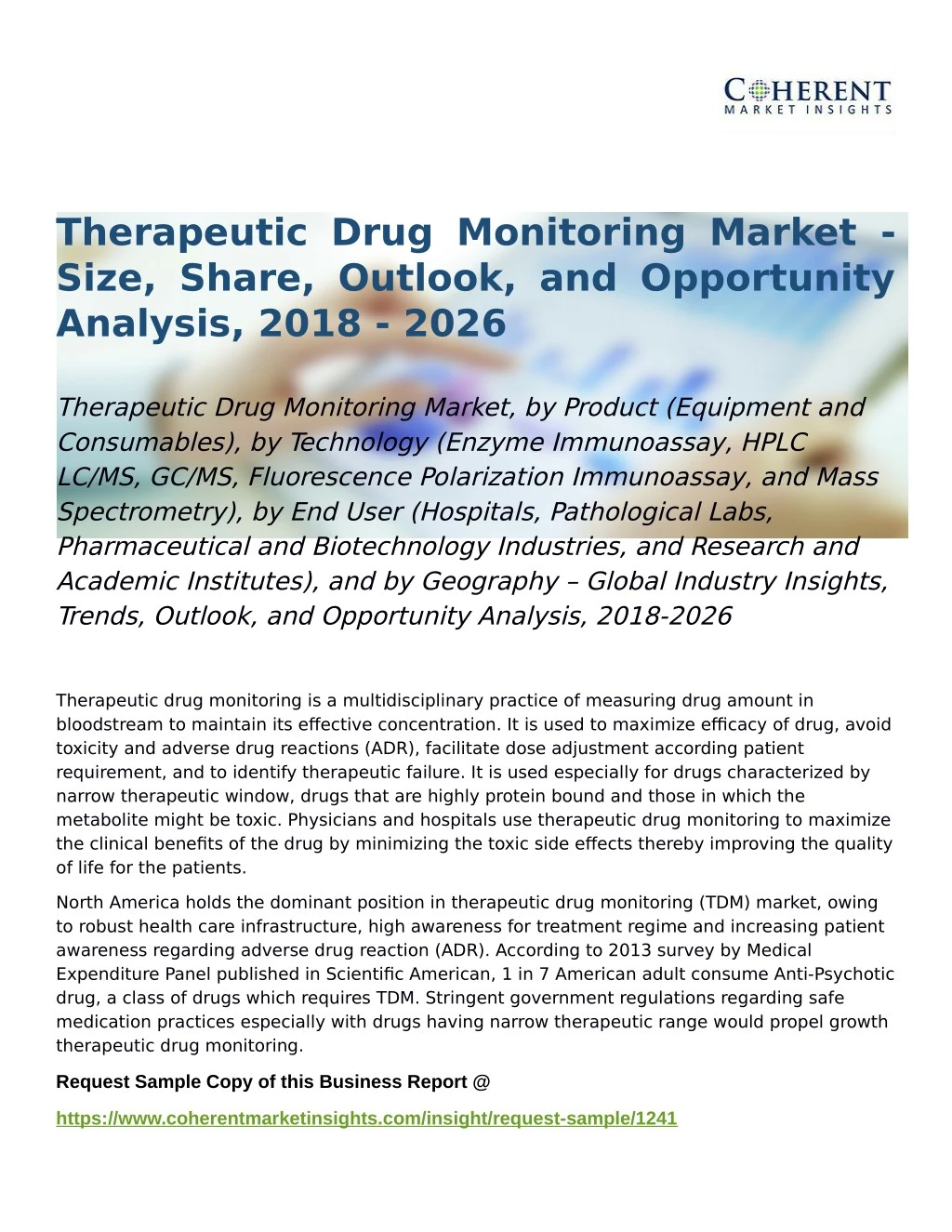 therapeutic drug monitoring market size share