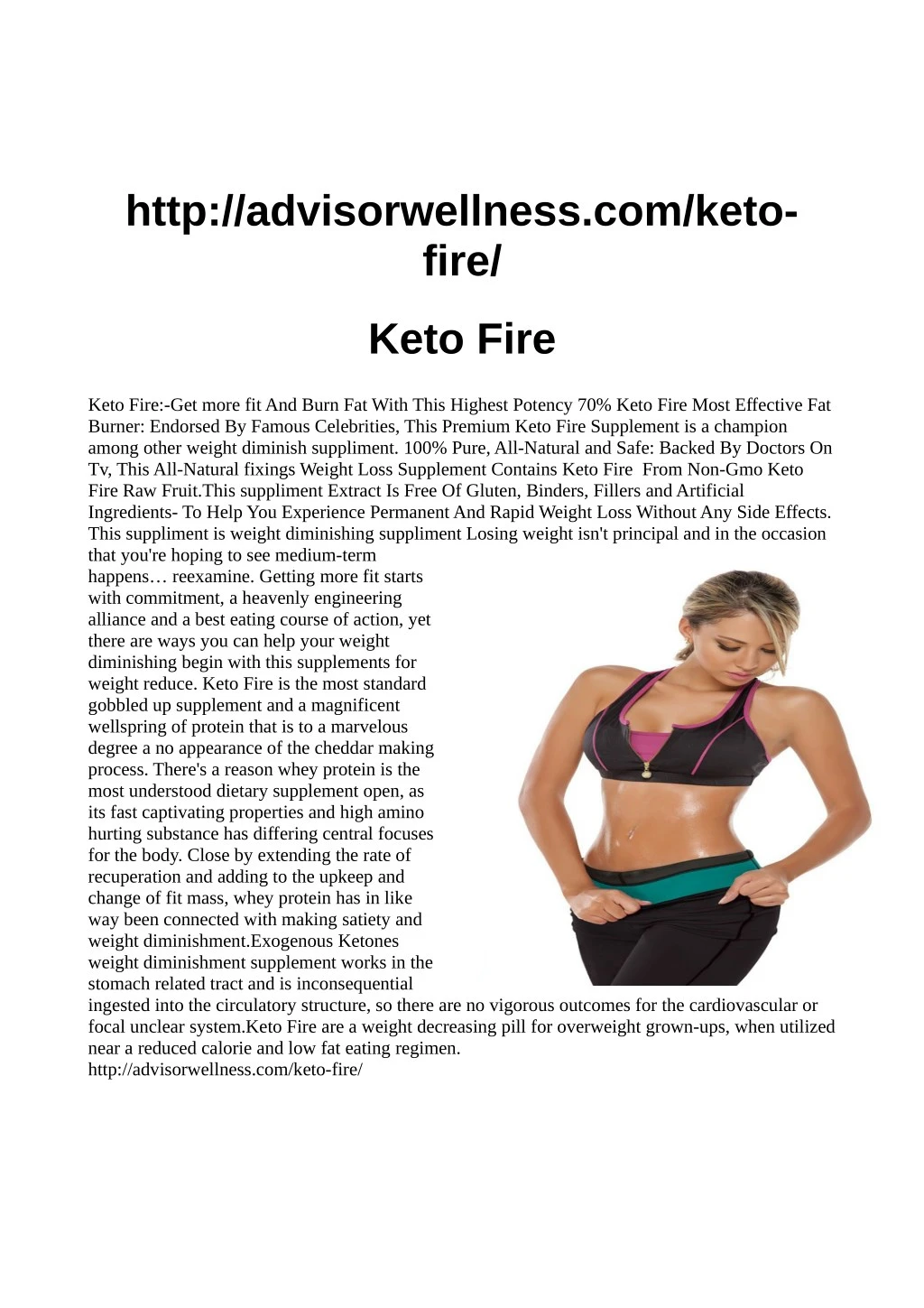 http advisorwellness com keto fire