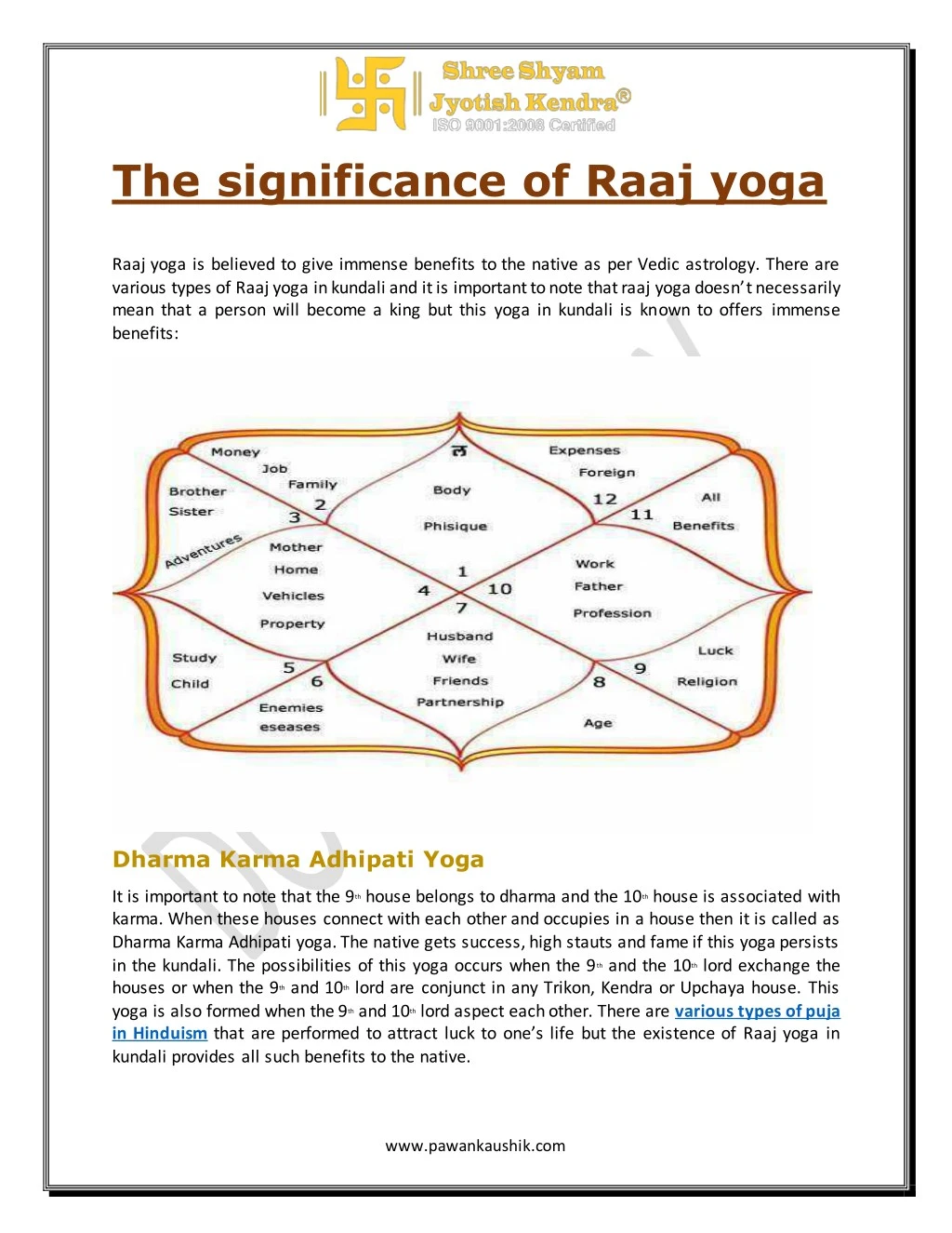 the significance of raaj yoga