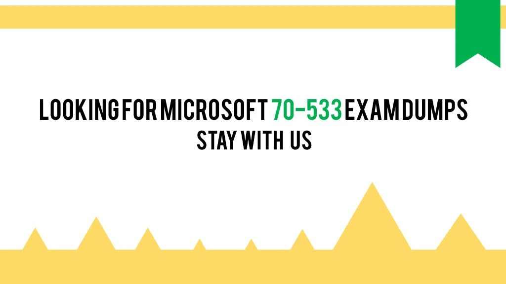 looking for microsoft 70 533 exam dumps
