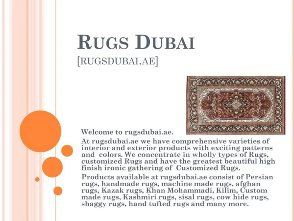 Rugs Dubai