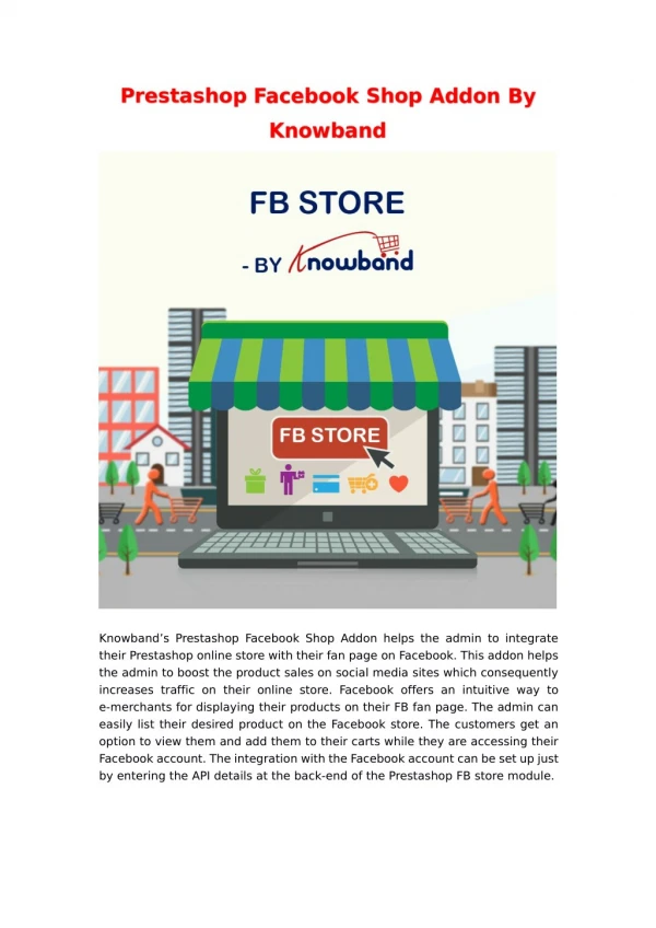 Prestashop Facebook Shop Addon By Knowband