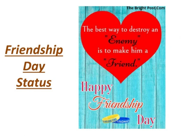 50 Happy Friendship Day Whatsapp Status & Facebook Status For Best friend