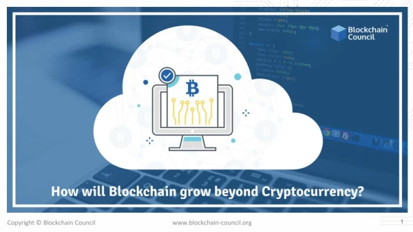 HOW WILL BLOCKCHAIN GROW BEYOND CRYPTOCURRENCY?