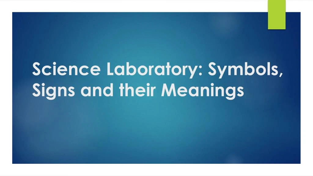 science laboratory symbols signs and their meanings