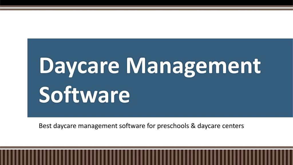 daycare management software