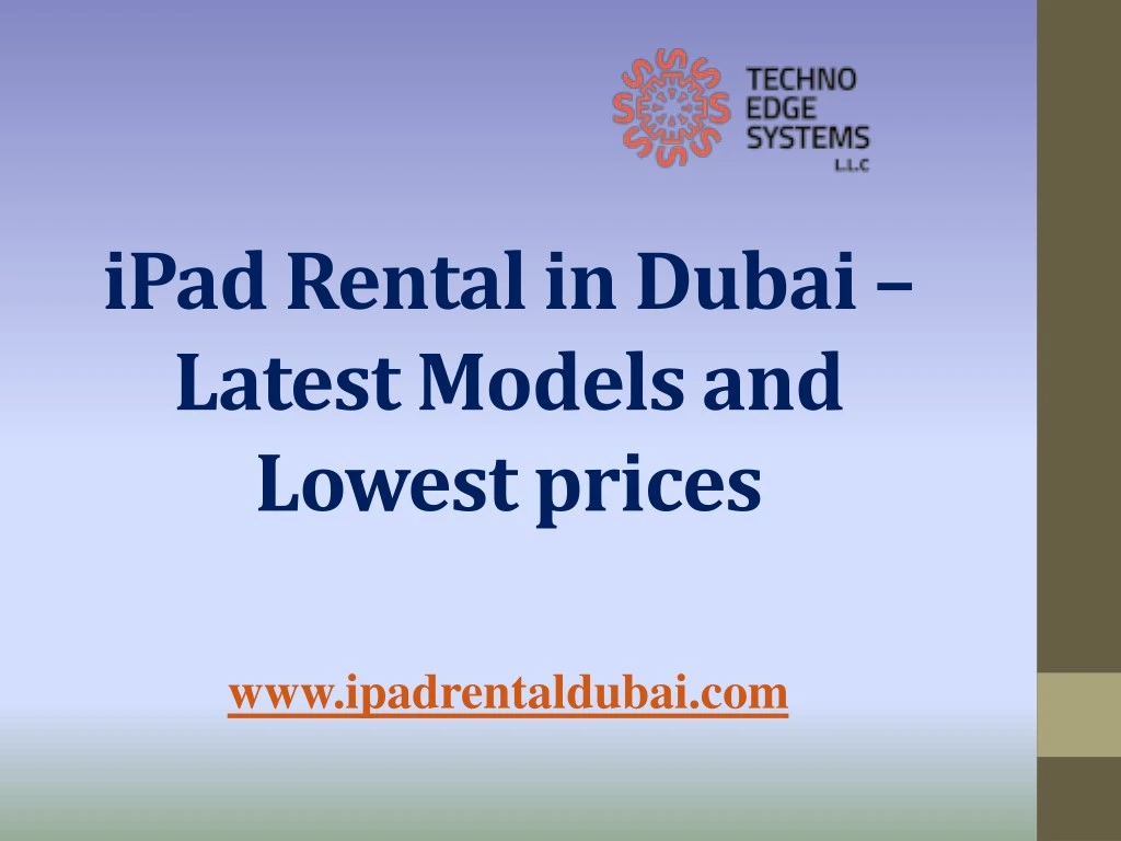 ipadrental in dubai latest models and lowest
