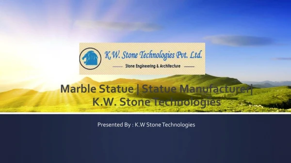Marble Statue| Statue Manufacturer | K.W Stone Technologies
