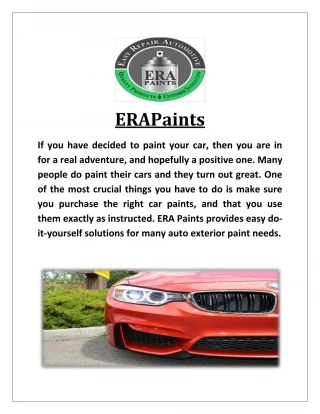 Best Automotive Spray Paint - ERAPaints - slide 1